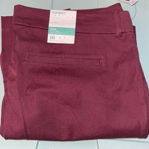 Old Navy Pixie Mid-Rise Full Length dress pant